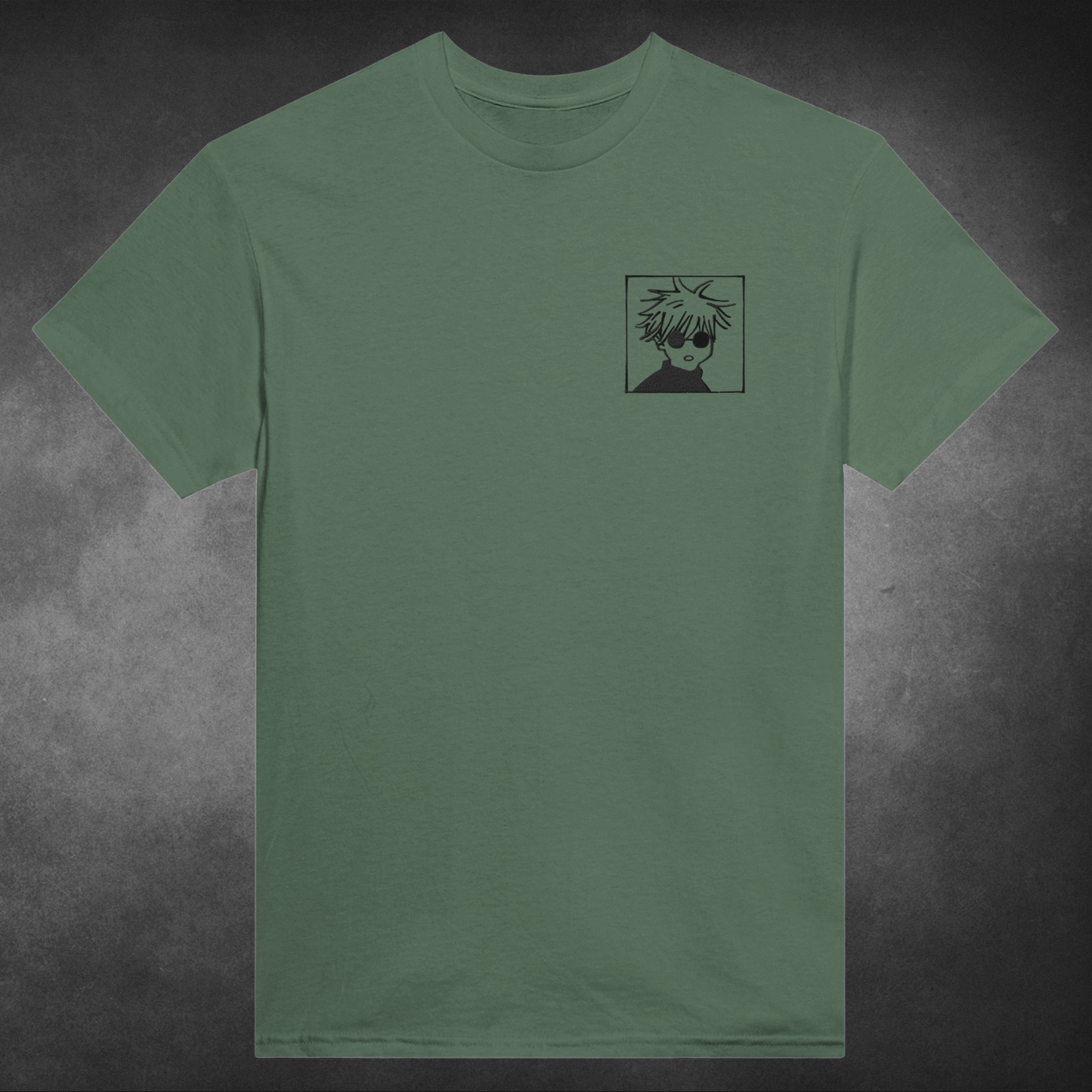 Satoru Gojo Heavyweight Crew Neck Unisex Embroidered T-Shirt| Jujutsu Kaisen