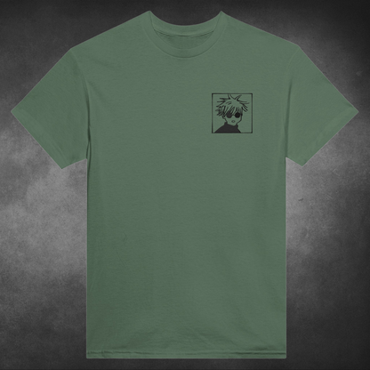 Satoru Gojo Heavyweight Crew Neck Unisex Embroidered T-Shirt| Jujutsu Kaisen